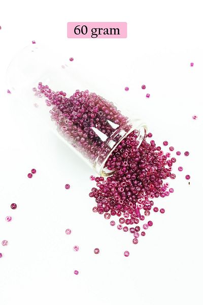 STUMBANNG Bulk glass sand beads (11/0) 2 mm - 60 grams - purple - bnc040