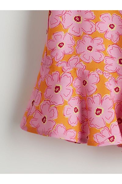LC Waikiki LCW Kids Elastic Waist Floral Girl's Skirt