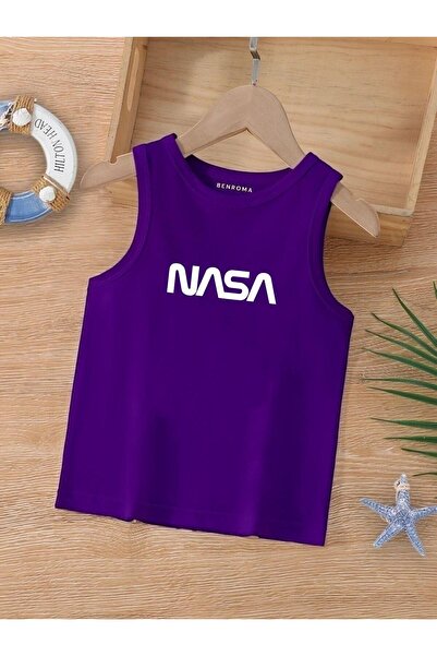 BENROMA Çizgi Film Karakter Baskılı Kolsuz Çocuk Tişört