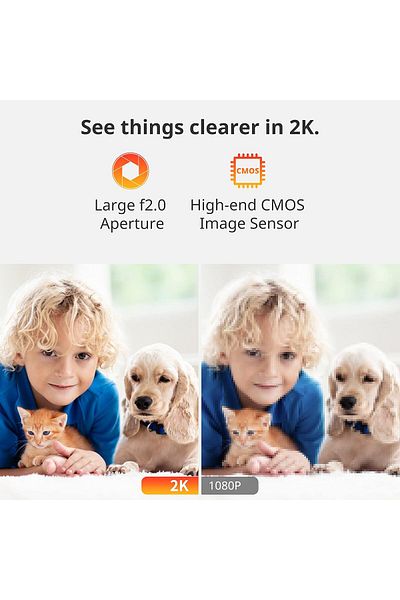SwitchBot Baby Monitor with Camera, Audio Two-Way Talk, Pan/Tilt Cam 2K Ultra HD for Home Security