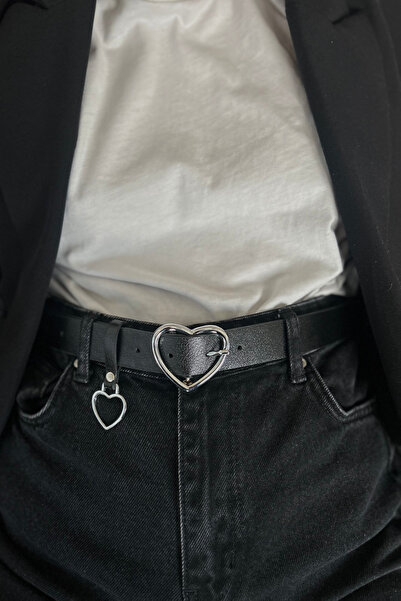 keisy Ζώνη Amour Silver Heart Buckle
