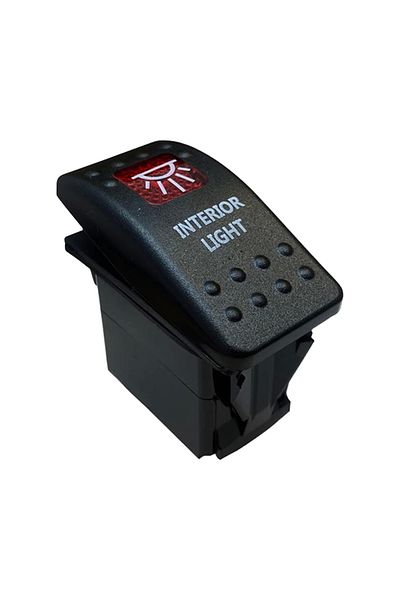 Go İthalat مصباح إضاءة داخلي مضاء 3P ON-OFF 12-24V MARIN SWITCH (IC-134M-S5) (4767) - AYK1643-9017