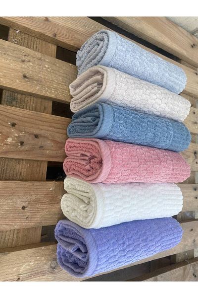 Sudem Home Collection Ahsen 100% Cotton Soft Hand Towels Set - 3Pcs 6Pcs and 12Pcs 50*90cm
