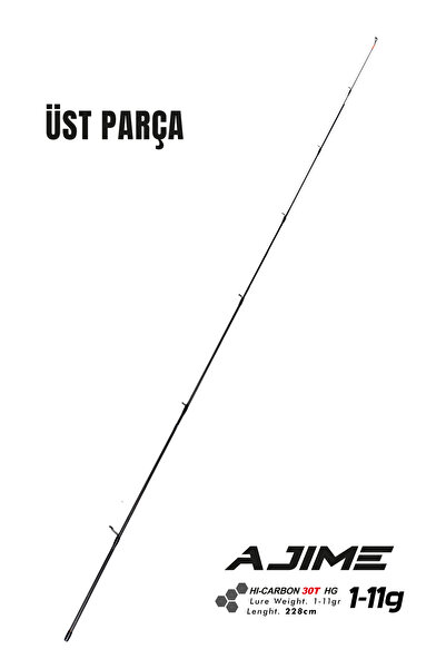 Fujin Ajime 228cm 1-11gr LRF Kamışı #1 Üst Parça STD