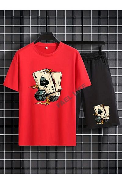FAEL LİFE Unisex Dice Printed Sort Set