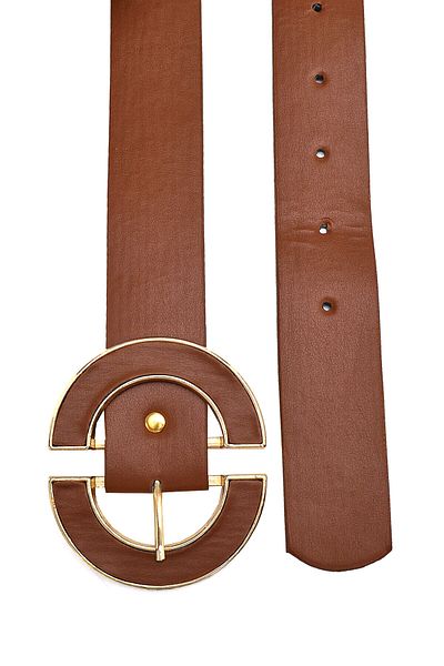 Paçuli Moda Crescent Buckle Belt 20107