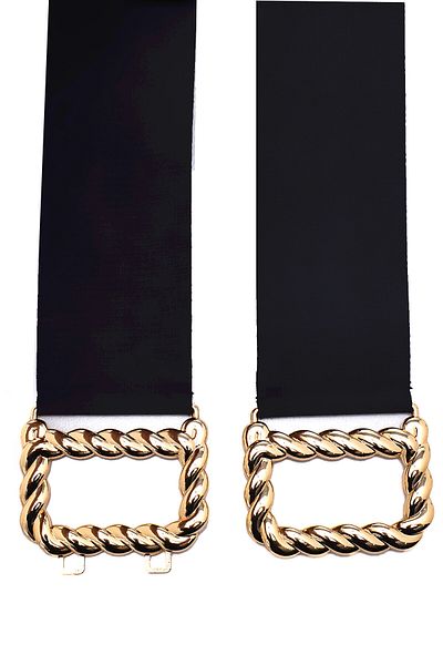 Paçuli Moda Women's Elastic Belt with D Snap