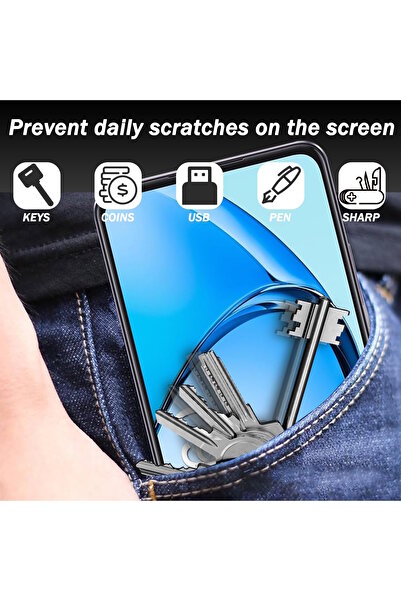 m.tk moveteck Oppo A60 Uyumlu Hayalet Ekran Koruyucu Cam 5d Hard Privacy Tempered Glass Tam Kapatan Cam