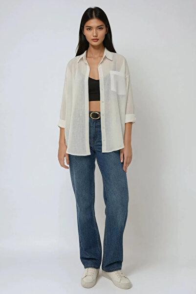 Hiccup Linen Look Regular Fit Shirt