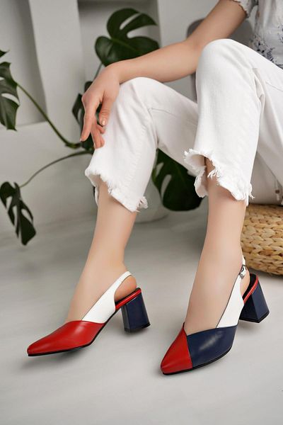 Diego Carlotti Genuine Leather Women's Daily Heeled Sandals DD9724