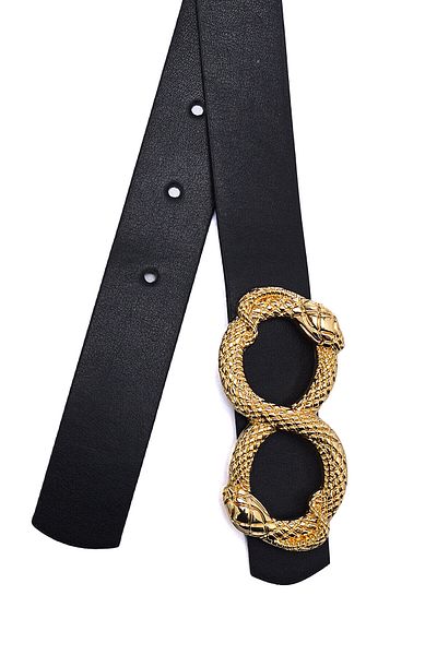 Paçuli Moda Snake Pattern Pin Buckle 2-Piece Women's Belt 20143
