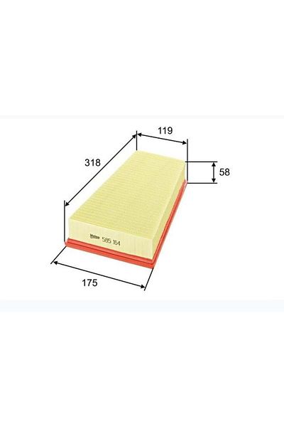 Naspar Air Filter Part No: 1444F7