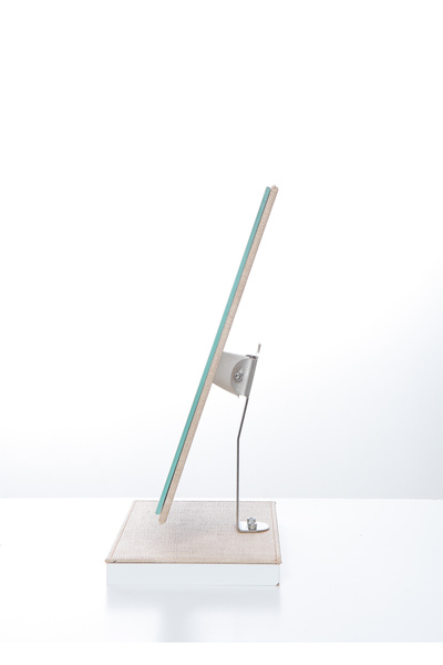 Optik Promosyon El Yapımı Hareketli Simli Deri Masa Aynası , Sunum Aynası , Makyaj Aynası