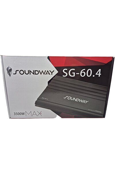 Soundway Amfi – 4 x 60 RMS Ses ve Bass Amfisi 3500W – SG-60.4 AB Class Oto Anfi