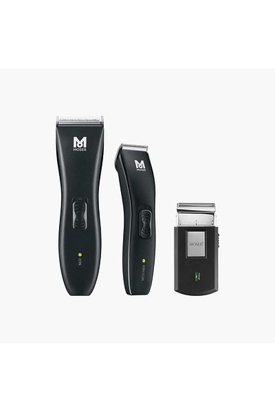 Moser Neo Trio Kit Hair Clipper 1886-0151 + Hair Clipper 1586-0151 + Hair Shaver 3615-0052