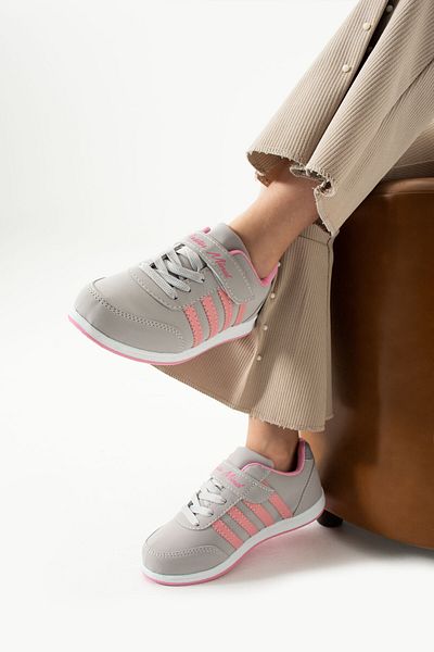 WEBORN Pantofi pentru copii, cu șireturi, cu un singur velcro, flexibili, ușoare, din piele artificială, unisex, pantofi sport confortabili