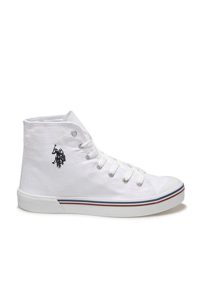 U.S. Polo Assn. Πόλο Ασν των ΗΠΑ. Ανδρικά υφασμάτινα αθλητικά παπούτσια Penelope High 1fx White