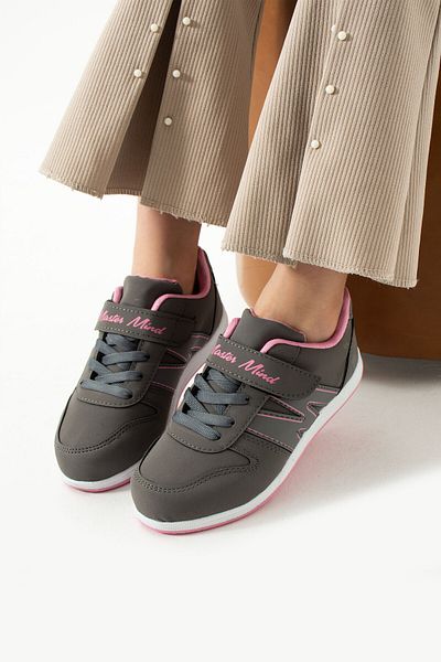 WEBORN Pantofi sport unisex pentru copii - roz afumat legat cu un singur velcro vara iarna