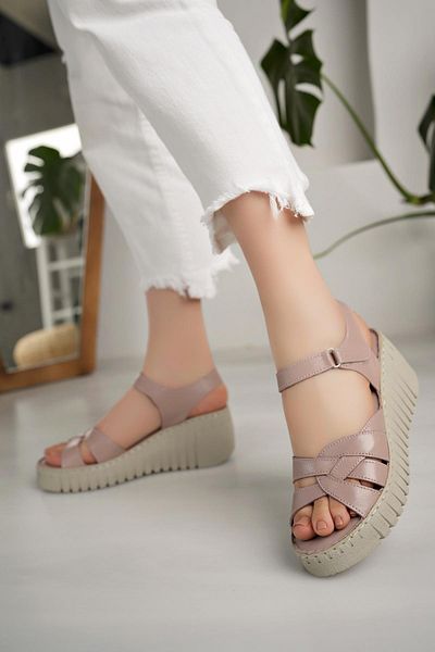 Diego Carlotti Genuine Leather Women's Daily Sandals DD3015