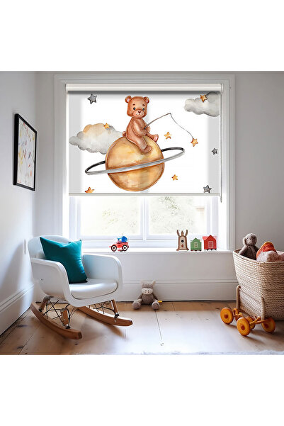AD Home Jupiter Cute Teddy Bear Printed Roller Blind - Αντηλιακό - Κουρτίνα γ...