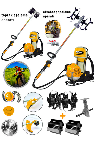 Eisenn Alman 10 In 1 Daverhaft Tarla Seti 20 Hp Sırt Tırpan Toprak Eşeleme Ak...