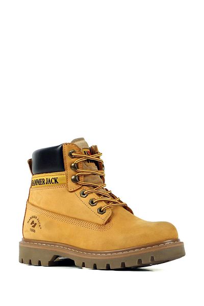 Hammer Jack 102 16600-m Yellow Nubuck Men's Genuine Leather Boots
