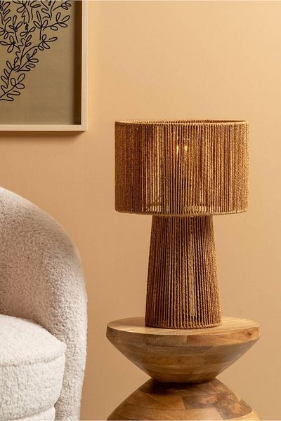 NYLife Paper Rope Bohemian Rustic Modern Nordic Style Cylinder Lampshade Lighting Lamp