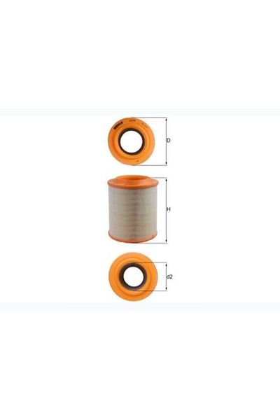 Naspar Vw Air Filter E723L Part No: Mhl Lx1275