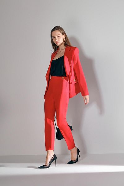 EXPLOSION Narrow Leg Trousers with Gold Logo Accessories