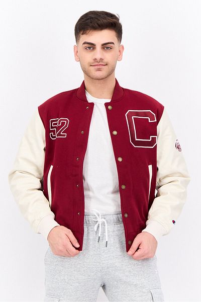 Champion Men Sportswear Fit Long Sleeve Outdoor Jackets, Burgundy