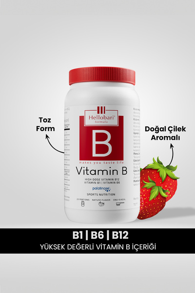 Hellobari Formula Vitamin B | Yüksek Doz Vitamin B12 | 28 Porsiyon