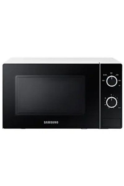Samsung 20L Solo Microwave Oven | MS20A3010AL |  White | Full Glass Door | Dual Dial