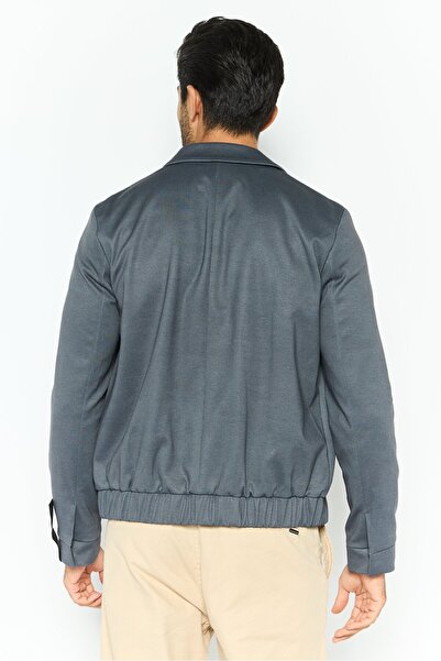 Hugo Boss Men Solid Jacket Shirt, Grey