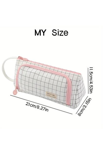 Genel Markalar Çok Bölümlü,ilk Ve Ortaokul Öğrencileri Için Büyük Kapasiteli Oxford Kumaş Kalem Kutusu Kalemlik