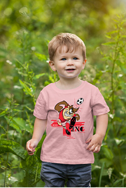 oneagılyazı Tasmanian Devil Printed Children's Oversize T-Shirt