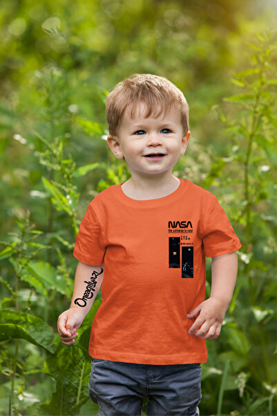 oneagılyazı Детска тениска с уголемен и с принт NASA