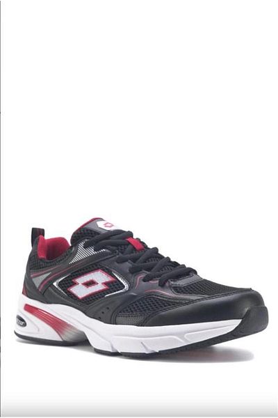 Lotto 101260567   Athens 3Fx Black-Red Men's Sneakers
