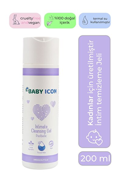 Baby İcon %100 Doğal Organik Bitkisel İntim Yıkama Jeli Genital Bölge Temizleme Ve Koku Önleyici 200 ML