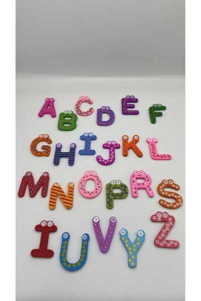 VeGa Baby Mom Magnetli Ahşap Harf Seti (25 harf)