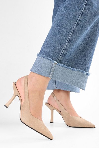 Shoeberry Women's Floe Skin Wildleder Stiletto