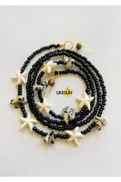 LiKESUN HOME Beaded Coral Collection - Women's Glasses Strap and Lanyard