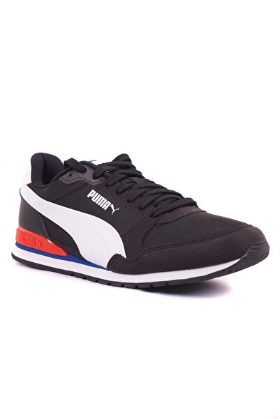Puma 384640 10 ST Runner V3 Mesh Negru-Alb-Roșu Sport pentru bărbați A