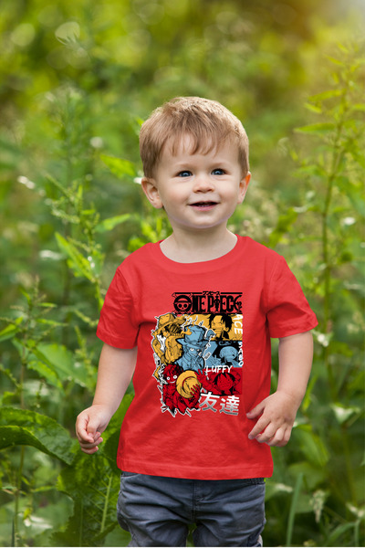 oneagılyazı Tricou supradimensionat pentru copii cu imprimeu anime