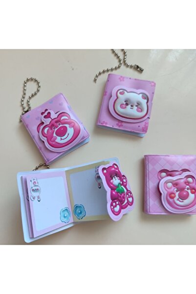 senacacollection Set of 4 Teddy Bear Notebook Set Keychain 1 Pcs Set