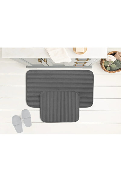 Home سجادة حمام مدام كوكو باللون الرمادي