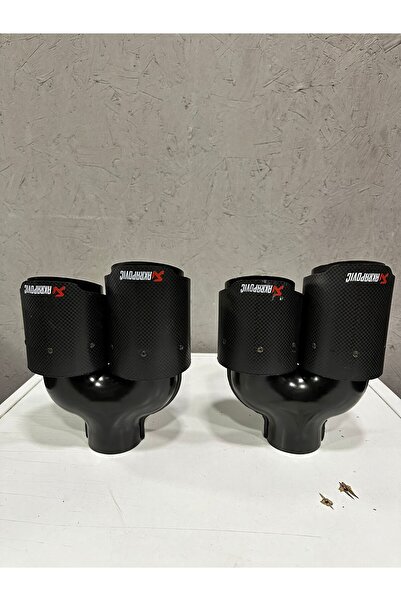 LeonTeamTurkey 100 MM  Krom Çiftli  Egzoz Ucu Her Araca Uyumlu 2  Adet (sol ve sağ  )