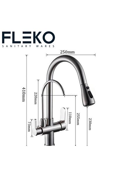 ema Chrome Spiral Purified Kitchen Faucet Chrome Purified Spiral Kitchen Sink Faucet