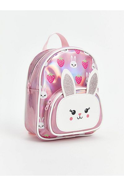 LC Waikiki Lcw Accessories Pink Patch Detailed Girl's Backpack