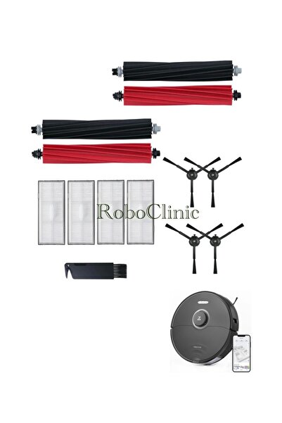 Roboclinic مكنسة كهربائية روبوتية ذكية متوافقة مع Roborock S8 Sonic، مجموعة ممسحة فلتر Hepa - 13 قطعة