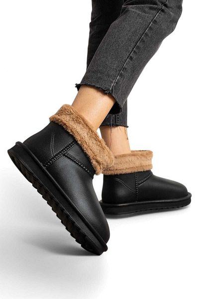 MİYA Winter Spring Women's Rain Snow Boots - Waterproof, Furry Soft Comfort Sole